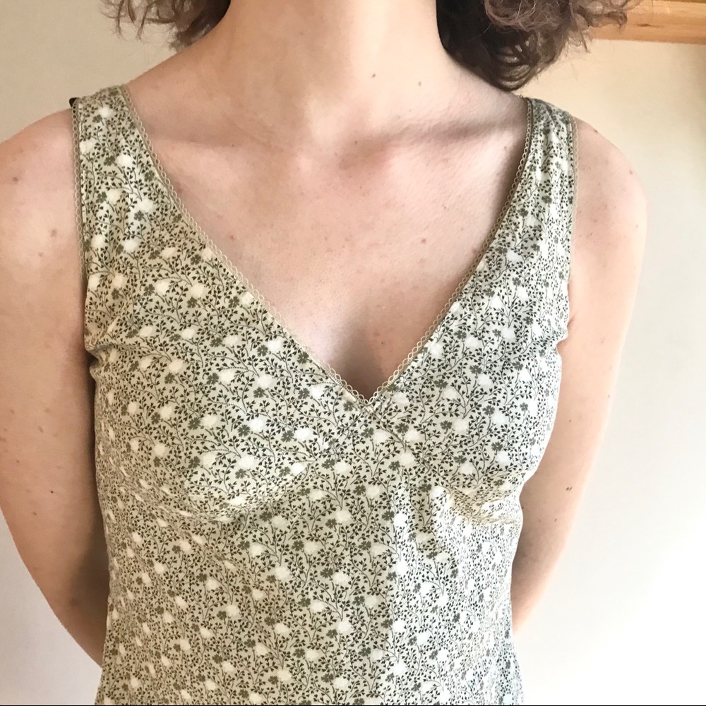 Green tea dress by  J-crew